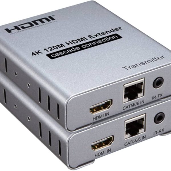 HDMI EXTN-4K-120M 4K Single Network CAT5E/6 HDMI Extender RJ45 120M Signal Amplifier